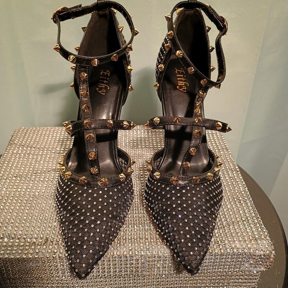 women Eithy Black sling Mushlin Shoes